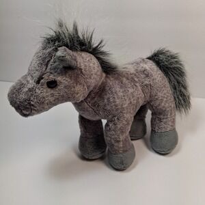 Webkinz Grey Arabian Horse HM098 Plush Ganz Retired No Code Stuffed Animal 8"